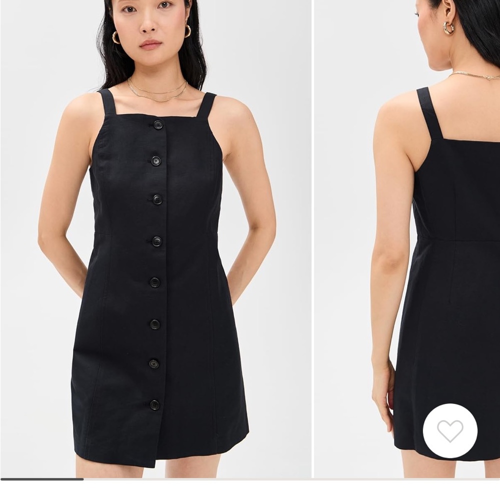 Alex Mill black linen/cotton dress